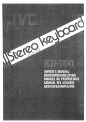 JVC KB-700 Owner's Manual