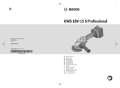 Bosch Professional GWS 18V-15 S Original Instructions Manual
