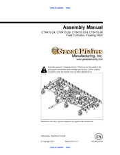 GREAT PLAINS CT8410-33 Assembly Manual