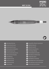 PFERD MST 32 DV Instructions For Use Manual