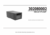 SANJO 302080002 Operation, Maintenance And Installation Manual