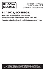 Black & Decker BCRB922 Instruction Manual