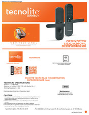 tecnolite CIE202VCDTCW-BD Manual
