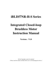 Fulling Motor iBLD57NR-H-S Series Instruction Manual