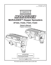 Western MARAUDER P150A Owner's Manual