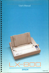 Epson LX-800 User Manual
