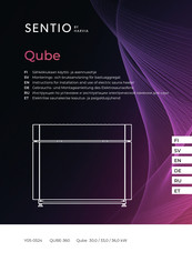 Harvia SENTIO Qube Instructions For Installation And Use Manual