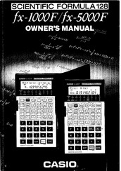Casio SCENTIFIC FORMULA 128 fx-5000F Owner's Manual