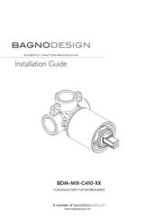 Sanipex BAGNODESIGN BDM-MIX-C410 Series Installation Manual