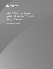 Vertiv Alber UXIMe Installation Manual