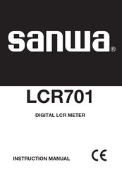 Sanwa LCR701 Instruction Manual