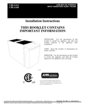 Carrier CBLAAR060120 Installation Instructions Manual
