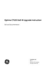 GE Optima CT520 Service Documentation
