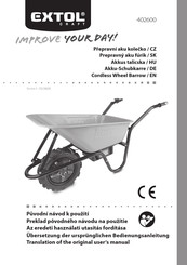 EXTOL Craft 402600 Original User Manual