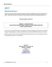 89 North LDI-7 Operating Instructions Manual