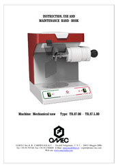 Omec TR.87.L.00 Instruction, Use And Maintenance Manual