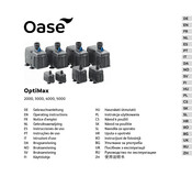Oase OptiMax 2000 Operating Instructions Manual