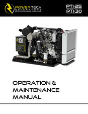 Power Tech Generators PTI-30 Operation & Maintenance Manual