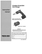 Porter-Cable 850 Instruction Manual