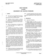Bell System KS-15910 Adjusting Instructions