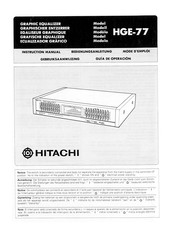 Hitachi HGE-77 Instruction Manual
