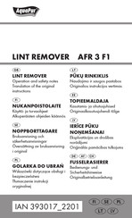 AquaPur AFR 3 F1 Operation And Safety Notes