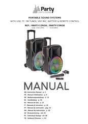 Party Light & Sound PARTY-12RGB Instruction Manual