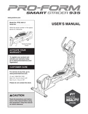ICON Health & Fitness PRO-FORM SMART STRIDER 935 User Manual