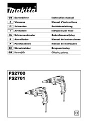 Makita FS2701K Instruction Manual