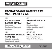 Parkside 408289 2207 User Manual