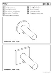 KEUCO IXMO 59545 0001 Series Mounting Instruction