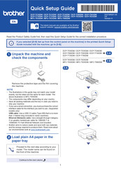 Brother DCP-T780DW Quick Setup Manual