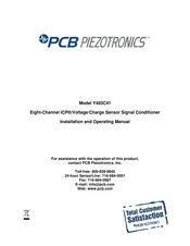 Pcb Piezotronics Y483C41 Installation And Operating Manual