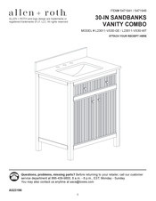 LF allen + roth L23011-VS30-GE Manual