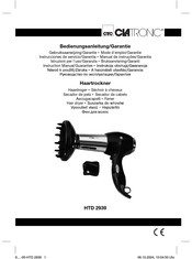 CTC Union CLATRONIC HTD 2939 Instruction Manual & Guarantee