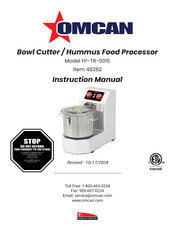 Omcan 48282 Instruction Manual