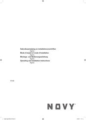 Novy 6140 Operating And Installation Instructions