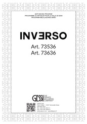 Gessi INVERSO 73536 Installation Manual