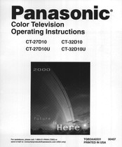 Panasonic CT-32D10 Operating Instructions Manual