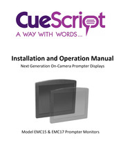 CueScript EMC17 Installation And Operation Manual
