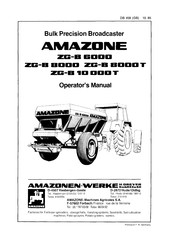 Amazone ZG-B 10000T Operator's Manual