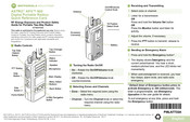 Motorola solutions APX 900 Quick Reference Card