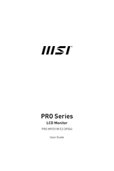 MSI PRO MP251W E2 User Manual