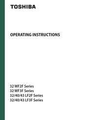 Toshiba 32WF3F63DAZ Operating Instructions Manual