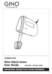 GINO D'ACAMPO GHMN001G3P User Manual