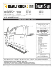 REALTRUCK AMP Research PowerStep Installation Manual