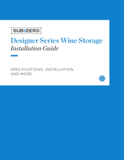 Sub-Zero DEC1850WA/R Installation Manual
