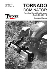 Twose Tornado Dominator 280 Operator's Manual