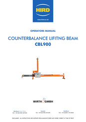 WIRTH CBL900 Operator's Manual
