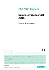 Siemens PFA-100 System Manual
